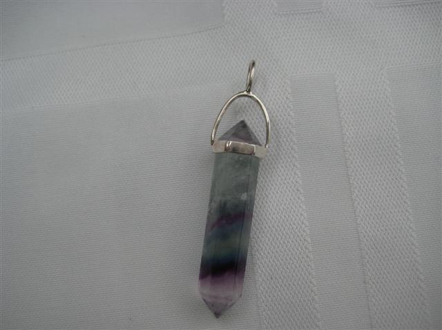 Fluorite Pendant powerful stone in balancing the brain 1059